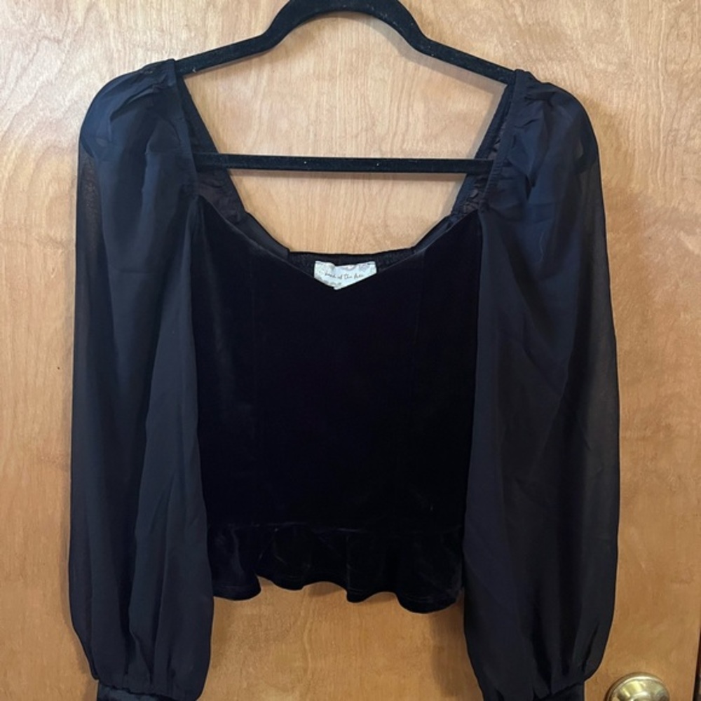 Elegant Black Women's Top